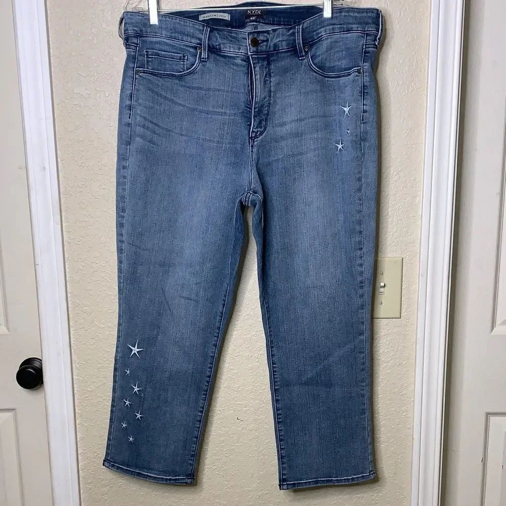 NYDJ, Marilyn ankle, size 16, Lift X Tuck with stars